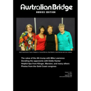 Australian Bridge Novice Edition Magazine subscription